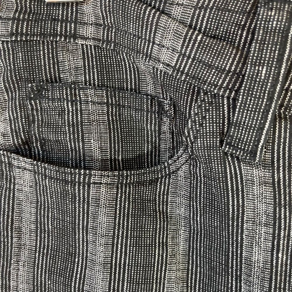 NYDJ Black Striped Linen Blend Trouser Pants‎ Sz 0 - Picture 10 of 13
